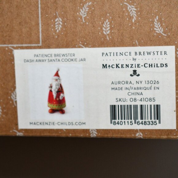 Patience Brewster Dash Away Santa Cookie Jar #: 08-41085NIB - Picture 9 of 9